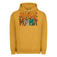 Pigment Peanut Butter thankful mama highland cow Urban Hoodie - RacoonDesign