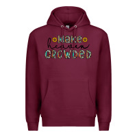 Burgundy make heaven crowded Premium Hoodie - CowhideDigitalArt