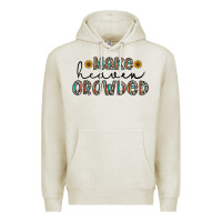 Oatmeal Heather make heaven crowded Premium Hoodie - CowhideDigitalArt