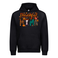 Black thankful mama holstein cow Urban Hoodie - RacoonDesign