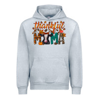 Heather Grey thankful mama holstein cow Urban Hoodie - RacoonDesign