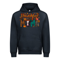 Navy thankful mama holstein cow Urban Hoodie - RacoonDesign
