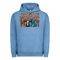 Pigment Pebble Blue thankful mama holstein cow Urban Hoodie - RacoonDesign