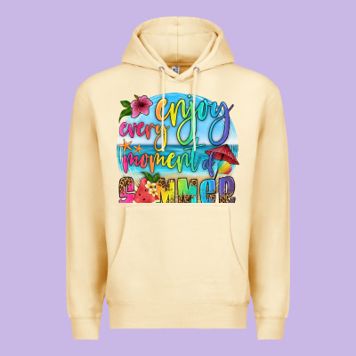 Enjoy Every Moment Of Summer Premium Hoodie Designed By Hra Design Shop