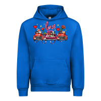 Cobalt valentine's day farm trucks farm animals Urban Hoodie - FaDigitalArtStudio