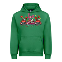 Emerald valentine's day farm trucks farm animals Urban Hoodie - FaDigitalArtStudio
