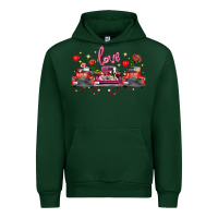 Foreset Green valentine's day farm trucks farm animals Urban Hoodie - FaDigitalArtStudio