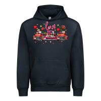 Navy valentine's day farm trucks farm animals Urban Hoodie - FaDigitalArtStudio