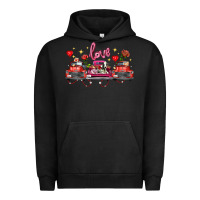 Pigment Black valentine's day farm trucks farm animals Urban Hoodie - FaDigitalArtStudio