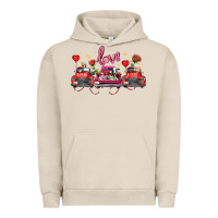 Pigment French Oak valentine's day farm trucks farm animals Urban Hoodie - FaDigitalArtStudio
