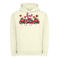 Pigment Pistachio valentine's day farm trucks farm animals Urban Hoodie - FaDigitalArtStudio
