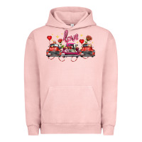 Pigment Salmon valentine's day farm trucks farm animals Urban Hoodie - FaDigitalArtStudio