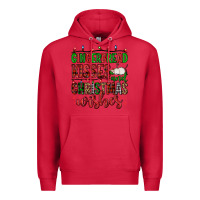 Cardinal gingerbread kisses and christmas wishes Premium Hoodie - FaDigitalArtStudio