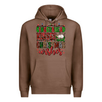 Chestnut gingerbread kisses and christmas wishes Premium Hoodie - FaDigitalArtStudio