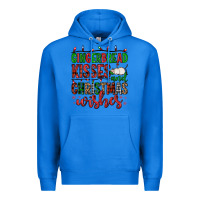 True Royal gingerbread kisses and christmas wishes Premium Hoodie - FaDigitalArtStudio
