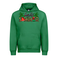 Emerald hello summer Urban Hoodie - CowhideDigitalArt