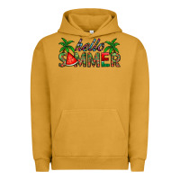 Pigment Peanut Butter hello summer Urban Hoodie - CowhideDigitalArt
