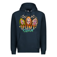 Navy egg hunt squad Premium Hoodie - RacoonDesign