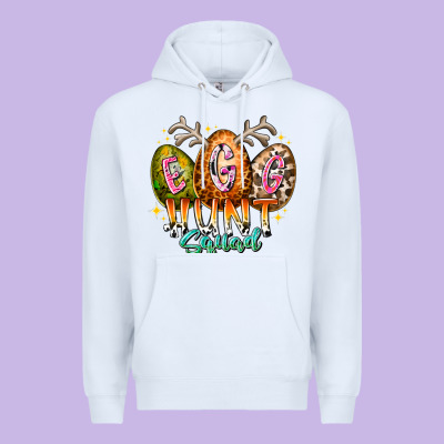 Egg Hunt Squad Premium Hoodie Designed By Racoondesign
