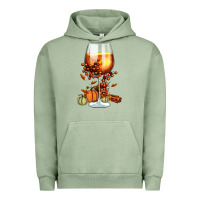 Pigment Oil Green Thanksgiving Fall Urban Hoodie - FaDigitalArtStudio