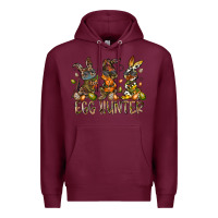 Burgundy egg hunter Premium Hoodie - RacoonDesign