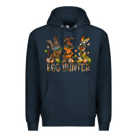 Navy egg hunter Premium Hoodie - RacoonDesign