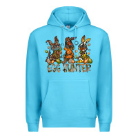 Ocean Blue egg hunter Premium Hoodie - RacoonDesign