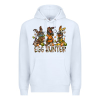 White egg hunter Premium Hoodie - RacoonDesign