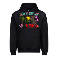 Black life is better at the beach Urban Hoodie - CowhideDigitalArt