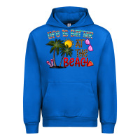 Cobalt life is better at the beach Urban Hoodie - CowhideDigitalArt
