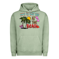 Pigment Oil Green life is better at the beach Urban Hoodie - CowhideDigitalArt