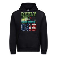Black reely awesome dad Urban Hoodie - HRA Design Shop