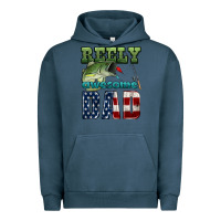 Pigment Midnight Navy reely awesome dad Urban Hoodie - HRA Design Shop