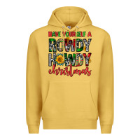 Antique Gold have yourself a rowdy howdy christmas Premium Hoodie - FaDigitalArtStudio