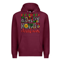 Burgundy have yourself a rowdy howdy christmas Premium Hoodie - FaDigitalArtStudio