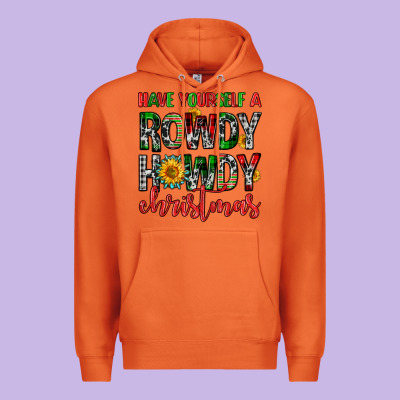 Have Yourself A Rowdy Howdy Christmas Premium Hoodie Designed By Fadigitalartstudio