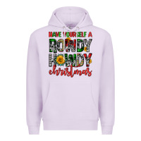 Lilac have yourself a rowdy howdy christmas Premium Hoodie - FaDigitalArtStudio