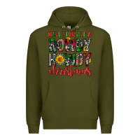 Army Green have yourself a rowdy howdy christmas Premium Hoodie - FaDigitalArtStudio