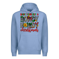 Colony Blue have yourself a rowdy howdy christmas Premium Hoodie - FaDigitalArtStudio