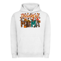 Pigment Lunar Rock thankful mama longhorn Urban Hoodie - RacoonDesign