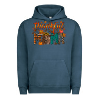 Pigment Midnight Navy thankful mama longhorn Urban Hoodie - RacoonDesign