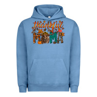 Pigment Pebble Blue thankful mama longhorn Urban Hoodie - RacoonDesign