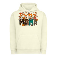 Pigment Pistachio thankful mama longhorn Urban Hoodie - RacoonDesign