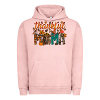 Pigment Salmon thankful mama longhorn Urban Hoodie - RacoonDesign