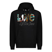 Black love of the cows Premium Hoodie - CowhideDigitalArt