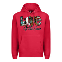 Cardinal love of the cows Premium Hoodie - CowhideDigitalArt