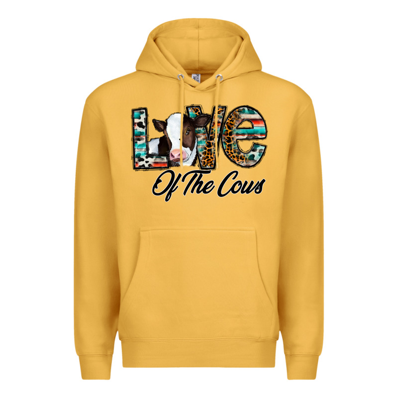 Love Of The Cows Premium Hoodie by CowhideDigitalArt | Teevron
