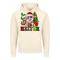 Vintage Artic ho ho heifer little cute christmas cow Vintage Hoodie - AdoDesignShop