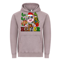 Vintage Zinc ho ho heifer little cute christmas cow Vintage Hoodie - AdoDesignShop