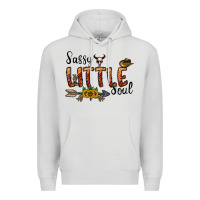 Dove Grey sassy little soul Premium Hoodie - CowhideDigitalArt